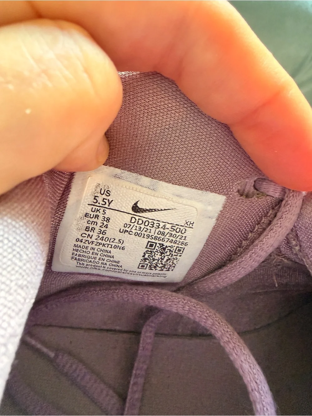 Nike Kyrie Infinity GS Shoes Youth 5.5 Amethyst Purple Kids Basketball